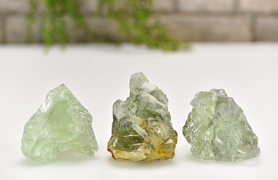 Green Fluorite Natural Gemstone Cluster | Crystal Gemstone Shop.