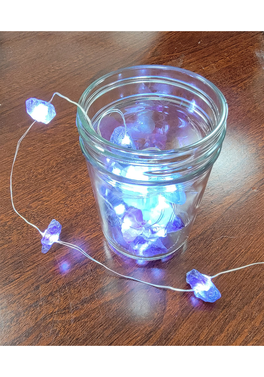 Fluorite Gemstone Fairy Lights LED Strand