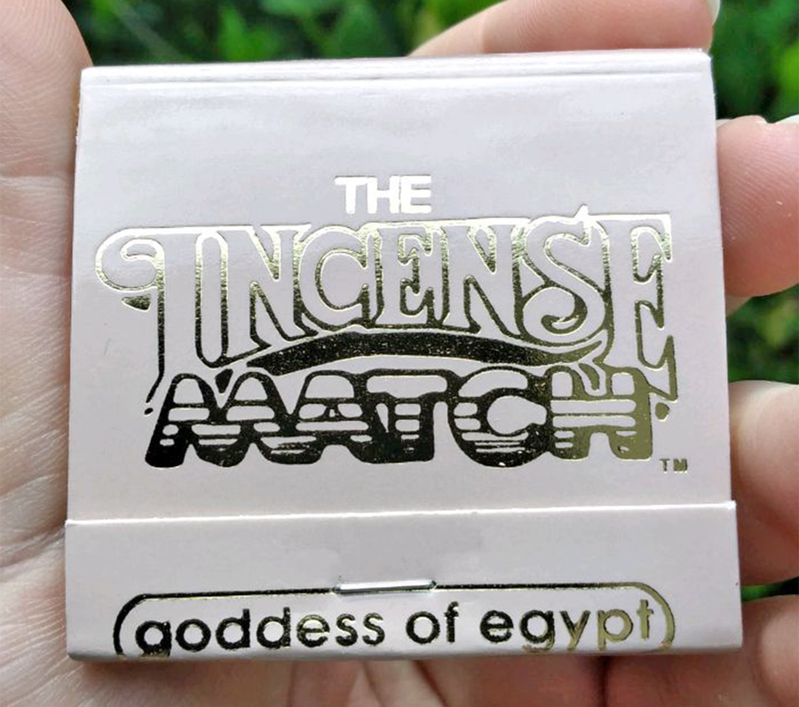 Incense Matchbook - Scented Matches for Meditation & Rituals - Goddess of Egypt