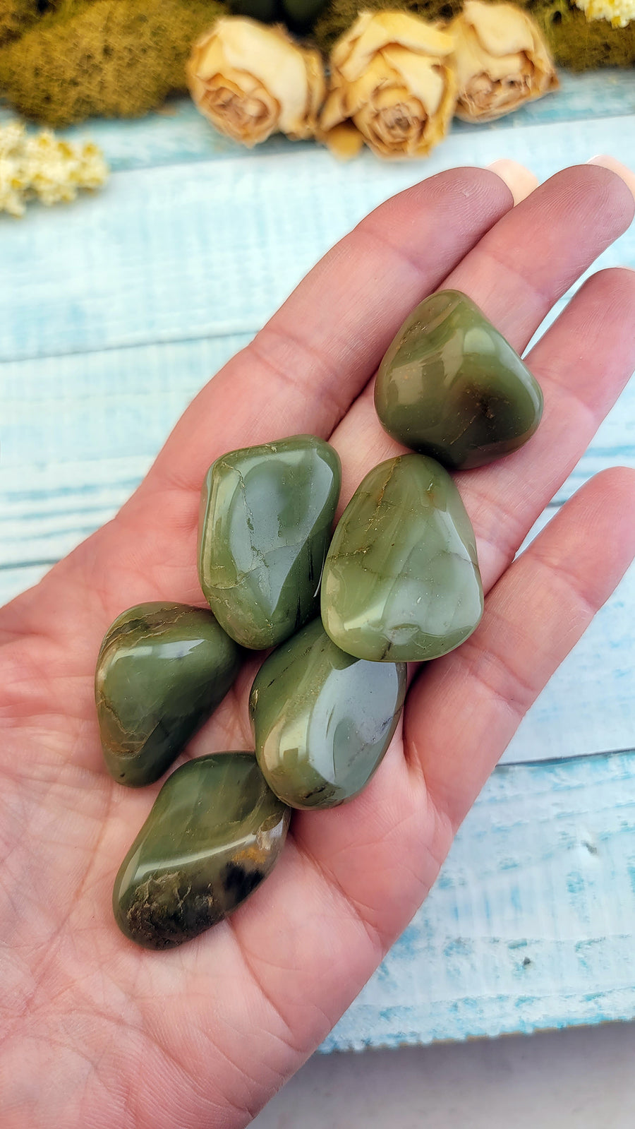 Green Chert Polished Gemstones