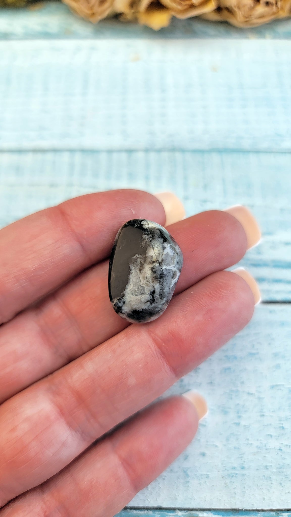 Grey Jasper Tumbled Gemstone