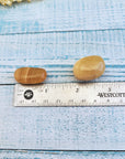 Gold Honey Amber Calcite Tumble Measure
