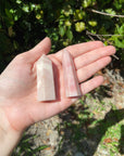 Natural Pink Opal Polished Gemstone Tower Point Obelisk