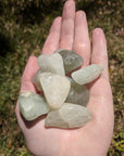 Copy of Pale Aquamarine Natural Tumbled Freeform Gemstone- Stone of Calm Waters - Large
