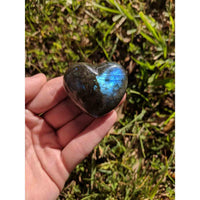 Labradorite Gemstone Heart - Puffy 45mm 3