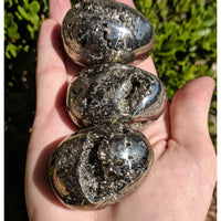 Pyrite Gemstone Egg with Natural Caverns! - Stone of Protection & Prosperity