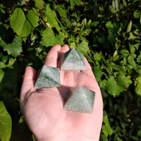 Green Aventurine Gemstone Pyramid - Mini [ 25 - 30mm Base ]