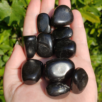 Jet Natural Tumbled Gemstone - Stone of Natural Cleansing - 0.75" - 1"