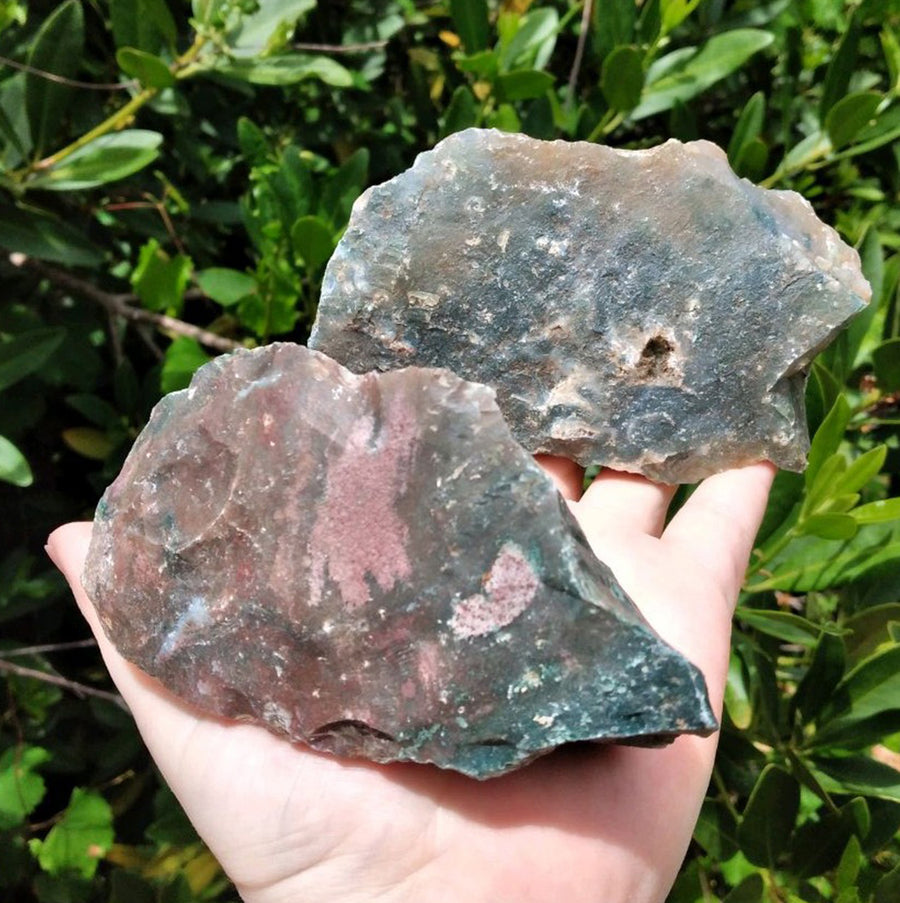 Fancy Jasper Natural Rough Gemstone Chunk - Jumbo [ 4.25" - 5.5" Length ] 4