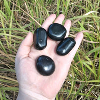Shungite Natural Tumbled Gemstone - Single Stone