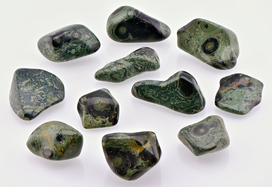 Kambaba Jasper Natural Tumbled Gemstone - Close Up