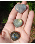 Labradorite Natural Gemstone Heart - Multiple Sizes!