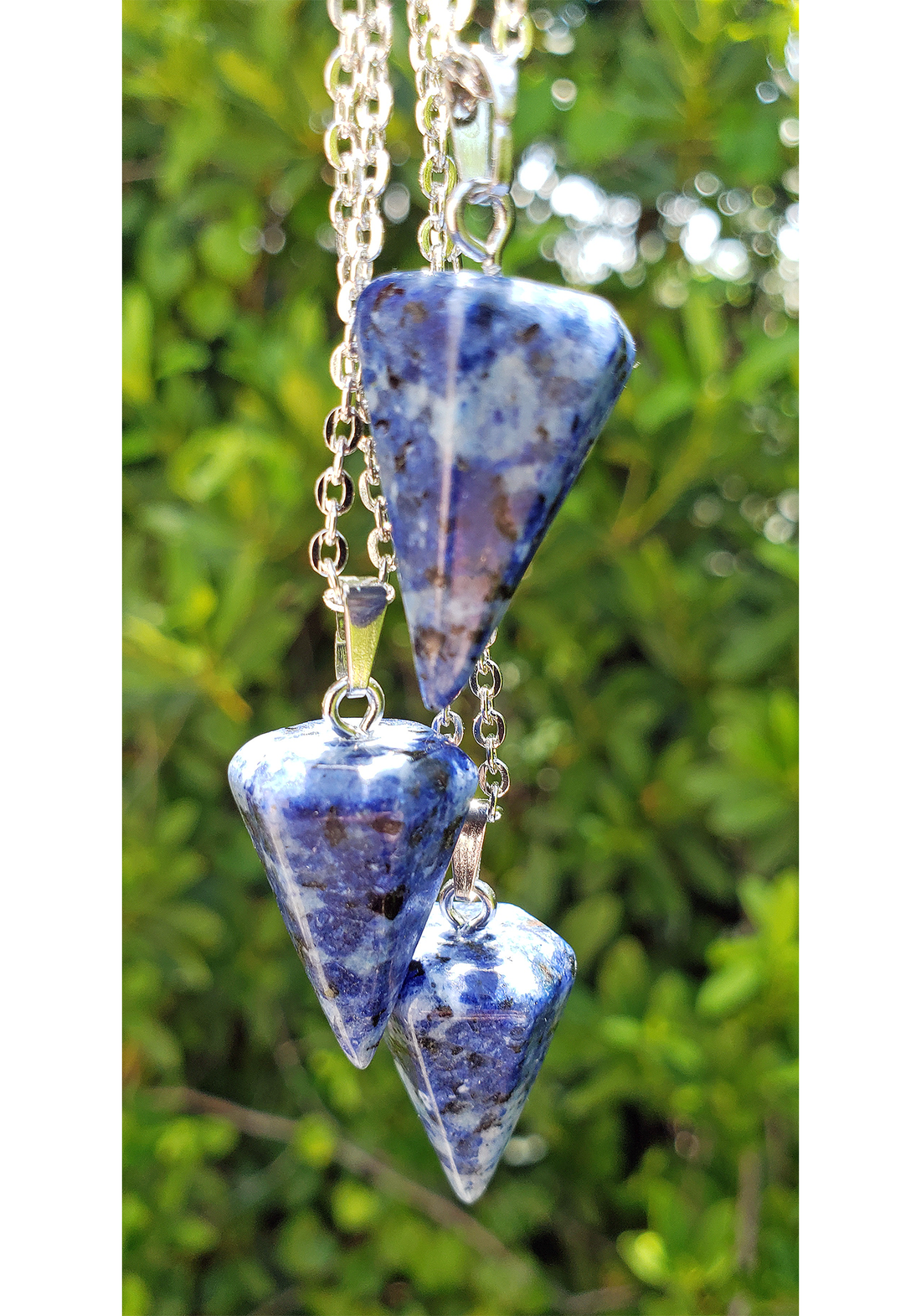 Lapis Lazuli Gemstone Pendulum Pendant