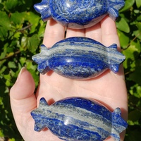 Lapis Lazuli Natural Gemstone Holiday Sweetie Candy Carving