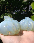 Large Opalite Gemstone Happy Pumpkin Totem Jack-o-Lantern