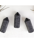 Lava Stone Rock Essential Oil Point - Mini Tower [ 1" - 1.25" ] - Perfect for Essential Oils or Wire Wrapping to Make Jewelry!