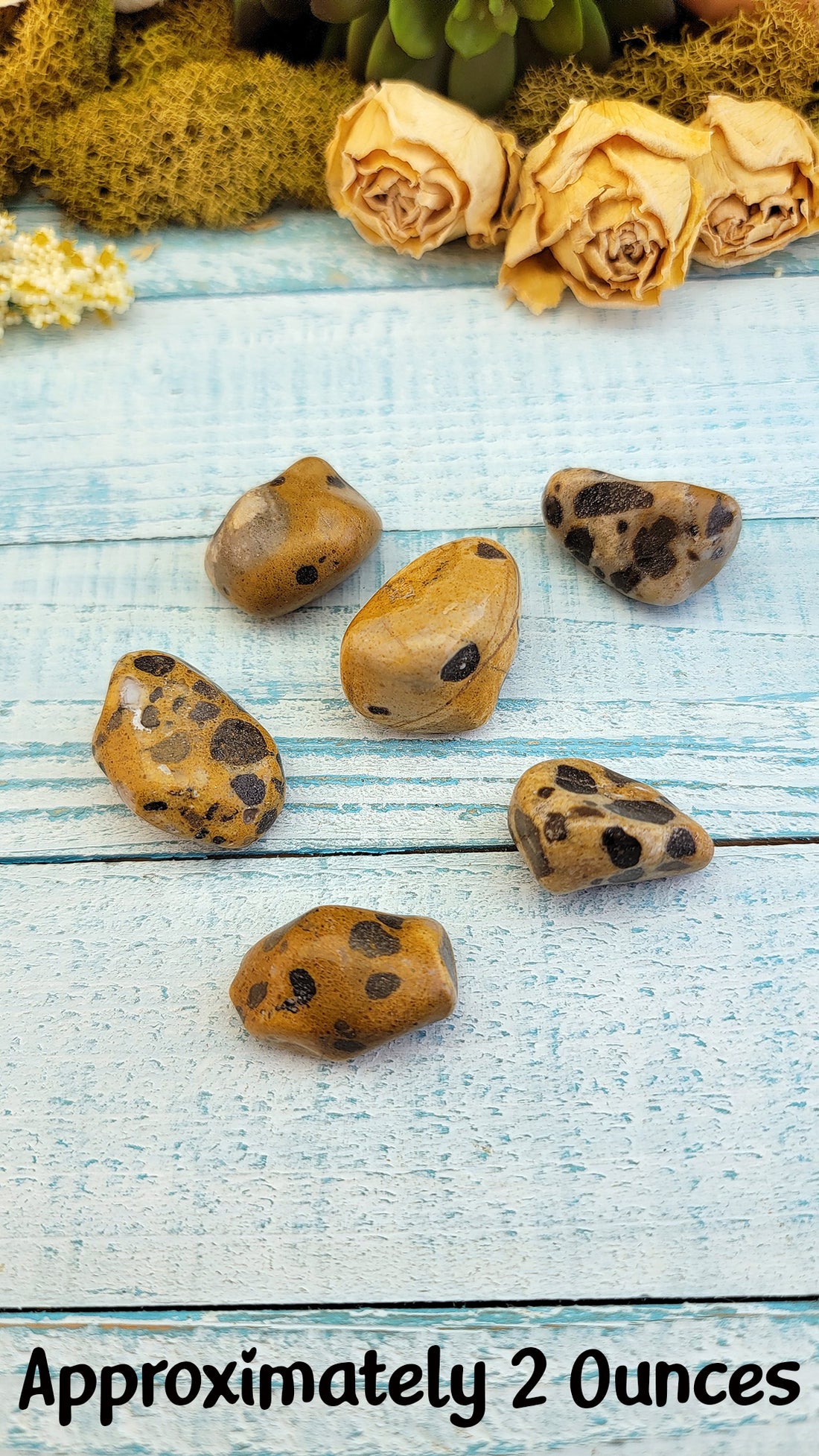 Leopardite Natural Tumbled 2 Ounces