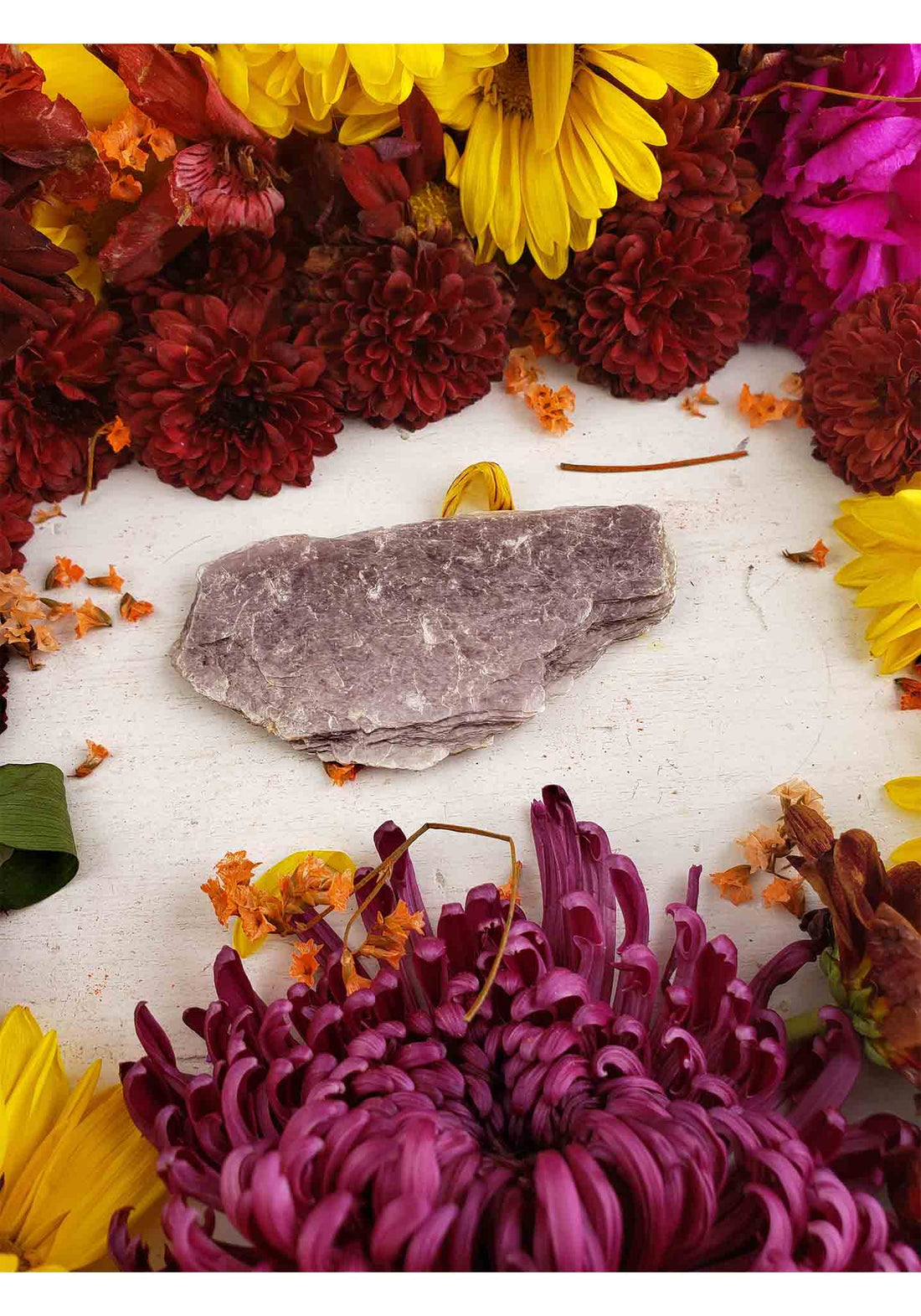 Lepidolite Lilalite Pink Lithium Mica - Natural Gemstone Cleavage Slice - Jumbo: [ 3" - 3.5" ]