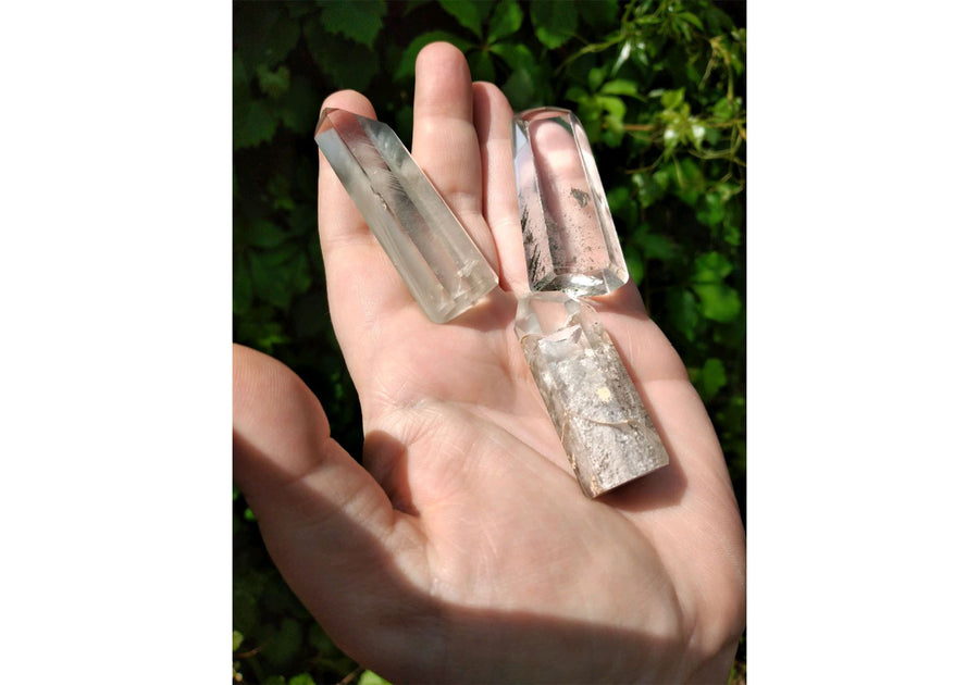 Included Phantom Quartz Lodolite Gemstone Tower Point - Multiple Sizes! 10