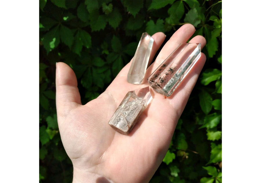 Included Phantom Quartz Lodolite Gemstone Tower Point - Multiple Sizes! 12
