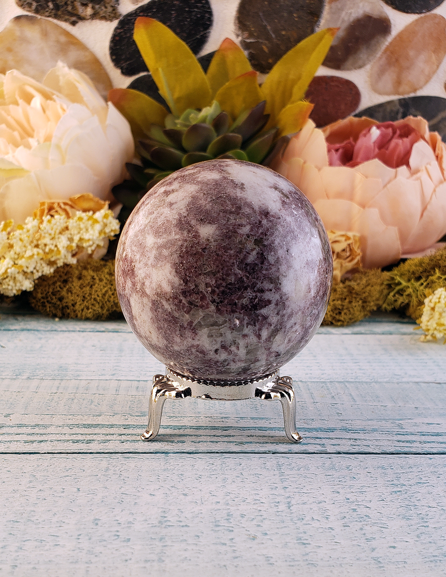 Metal Display Stand Holder for Orb Sphere Marble - Medium