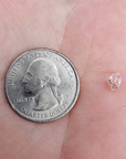Herkimer Diamond Natural Gemstone - Mini: 0.1 - 0.3 Gram - Size Comparison