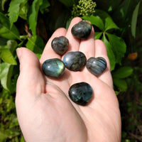 Labradorite Natural Gemstone Heart - Multiple Sizes!