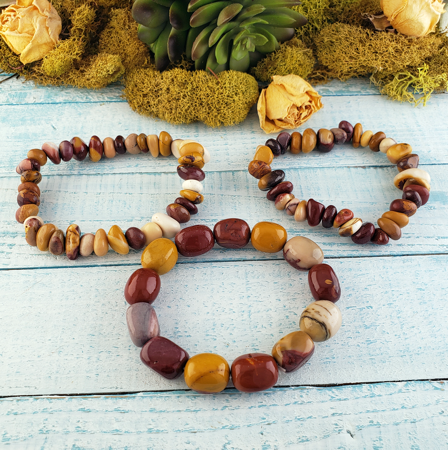 Mookaite Gemstone Polished Bracelet