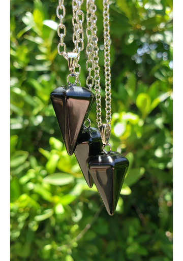 Obsidian Gemstone Pendulum Pendant