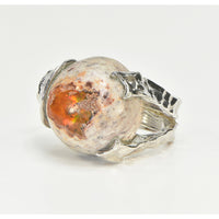 Mexican Opal Sterling Silver Boulder Ring - Arlo 2