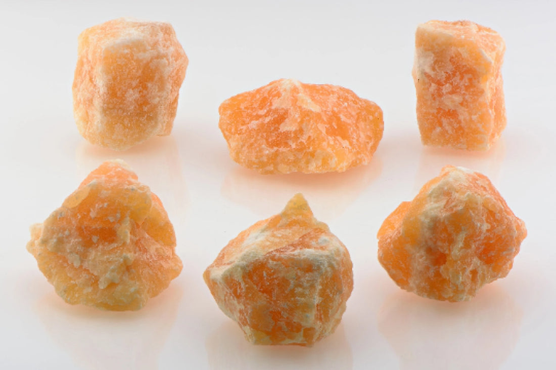 Orange Calcite Raw Rough Gemstone | Crystal Gemstone Shop.