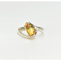 Australian Opal Sterling Silver Ring - Isla 2