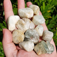 Pale Aquamarine Natural Tumbled Freeform Gemstone- Stone of Calm Waters