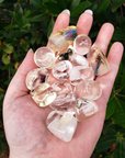 Clear Pale Obsidian Tumbled Polished Manmade Gemstone - Stone of New Perspectives