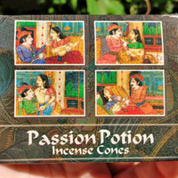 Passion Potion Scent Kamini Incense Cones - Set of 10 Cones
