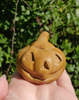 Picture Jasper Gemstone Spooky Pumpkin Totem Jack-o-Lantern Carving