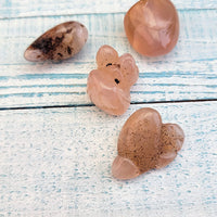 Pink Chalcedony Tumbled Gemstone 2 Ounces