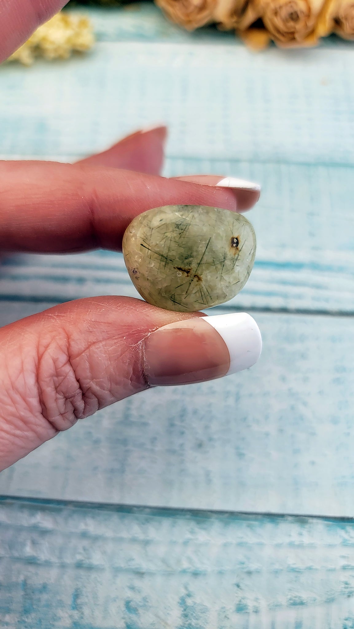 Prehnite Epidote Tumble