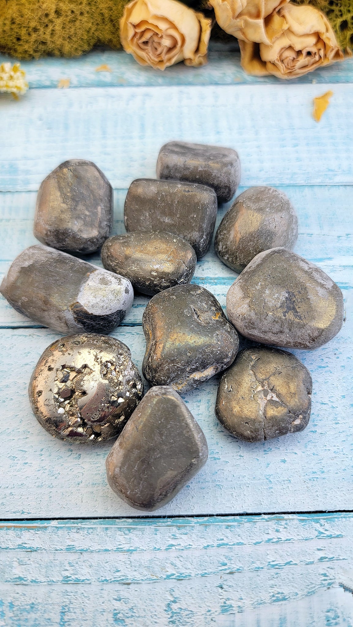 Pyrite Fool&#39;s Gold Tumbled Gemstone