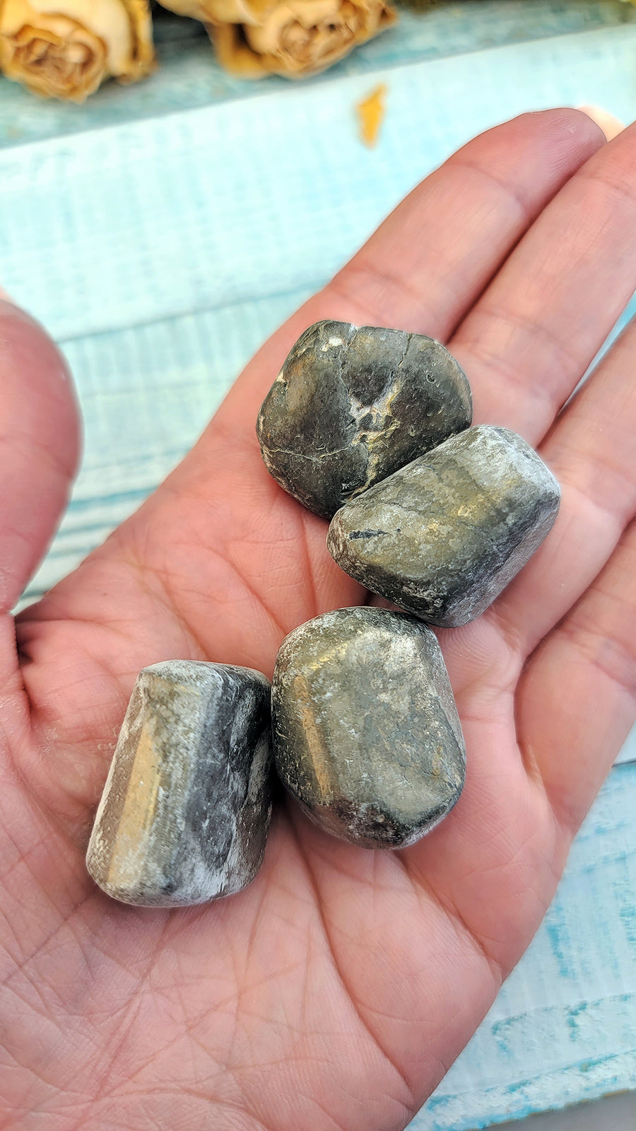 Pyrite Fool's Gold Tumbled Gemstone Stones