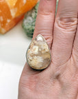 Palm Agate Gemstone Sterling Silver Ring