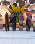 Fluorite Crystal Gemstone Tower