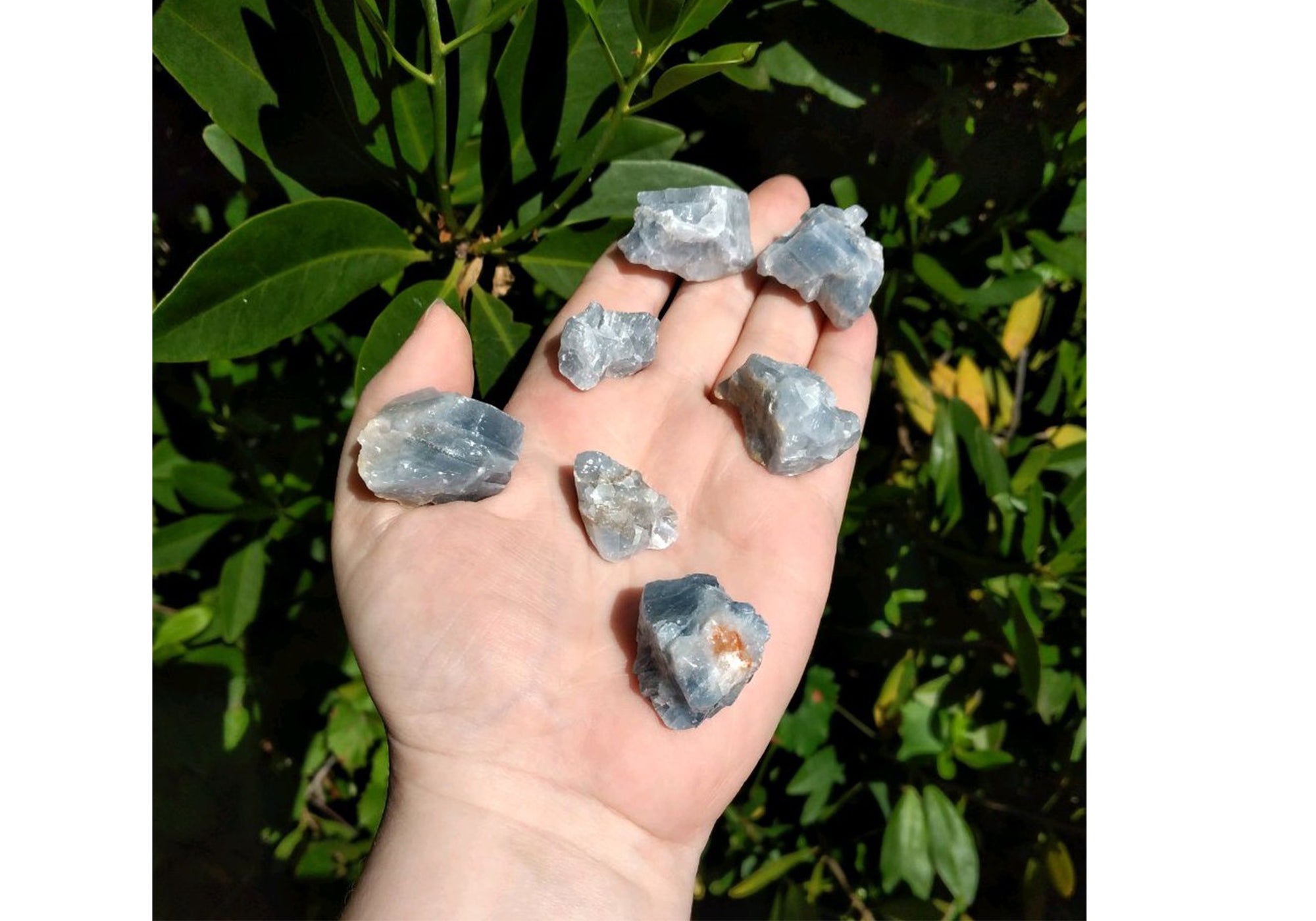 Blue Calcite Raw Rough Natural Gemstone Cluster - Small [ 0.75&quot; - 1.25&quot; ]