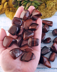 Red Tiger Eye Natural Tumbled Gemstone - Stone of Sensuality and Confidence - Freeform:  0.5" - 1"