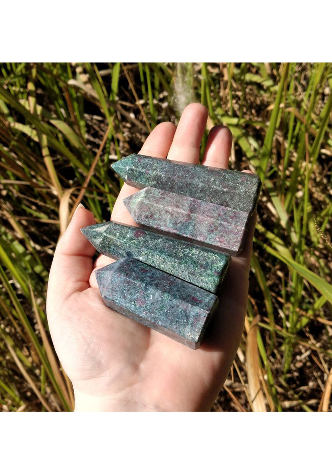 Ruby Kyanite Gemstone Obelisk Tower Point - [ 2" - 3" ]