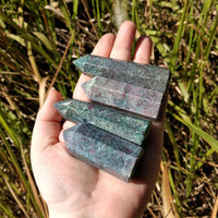 Ruby Kyanite Gemstone Obelisk Tower Point - [ 2" - 3" ]
