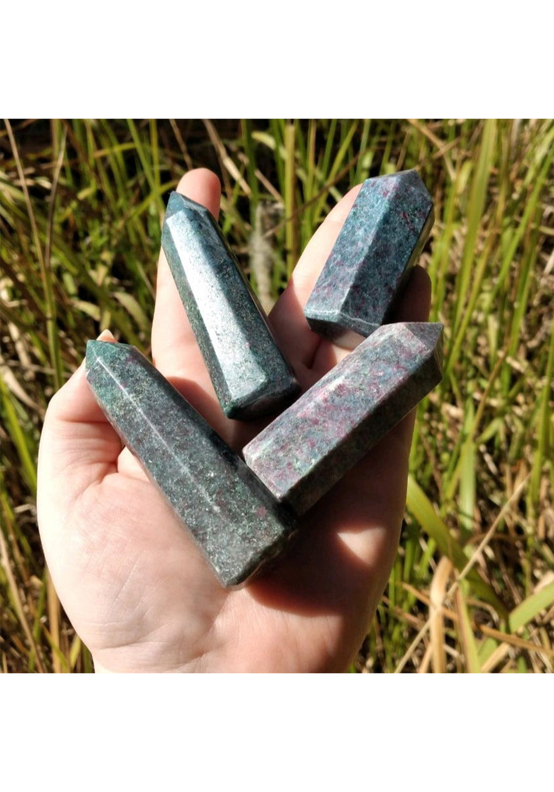 Ruby Kyanite Gemstone Obelisk Tower Point - [ 2" - 3" ] 4