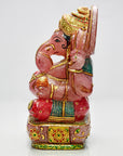 Rose Quartz Ganesh Carving Statue