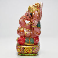 Rose Quartz Ganesh Carving Statue