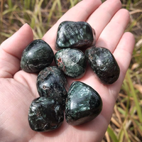 Seraphinite Natural Tumbled Gemstone - Stone of Angelic Energy - Rounded Natural Texture: 0.5" - 1"
